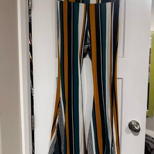 Striped Wide Leg Pants